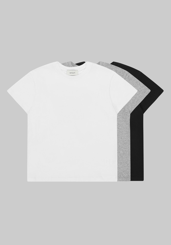 [exclusive] Solid Cotton T-shirt 3 PACK